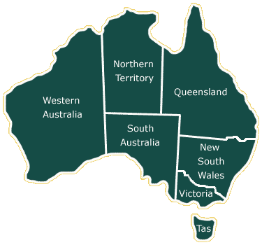 Australia - Map Not to Scale